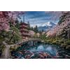 GPMNBCXZK Monte Fuji sakura Puzzle in Legno 1000 Pezzi, Attività in Famiglia