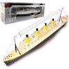 RCARTOYRTR Modello di nave da crociera RC 2.4G RC 3CH elettrico NQD Titanic Boat modello moto d'acqua con luci a LED, adatto per stagno all'aperto e lago, regalo per adulti compleanno Natale (RTR)