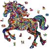 GLOBLELAND 200 Pezzi Cavallo Puzzle in Legno per Adulti Puzzle in legno per Halloween Natale Compleanni Anniversari