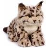 CARTOON Peluche Lince Lelly 25 cm Lince di Peluche Morbida e Realistica Made in Italy Idea Regalo per Bambini Compagna di Gioco e Coccole