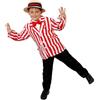 I LOVE FANCY DRESS LTD Giacca da barbiere degli anni 1920 per bambino - Taglia media - Giacca a righe rossa e bianca - Perfetta per eventi di travestimento