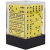 Chessex Opaque 12mm d6 Yellow w/Black Dice Block 36 Dice by Chessex