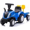 COIL Trattore New Holland Rutscjauto con Rimorchio - Trattore Buggy con Licenza, Include Rastrello e Pala - Realizzato in Plastica di Alta Qualità - Trattore Giocattolo Per Bambini