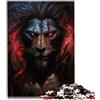SIBREA Jigsaw Puzzles leone Puzzle da 1000 pezzi Puzzle in legno per adulti e bambini Gioco di puzzle per famiglie Dimensioni: 50x75 cm