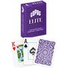 Copag Elite - Carte da gioco 100% in plastica, dimensioni da poker (standard), con indice Jumbo, mazzo singolo (viola)