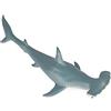 JOKFEICE Statuine di animali realistiche in gomma gonfiabili con testa di martello e squalo modello di azione scientifico per imparare giocattoli educativi regalo di compleanno topper per bambini