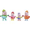 Peppa Pig Hasbro - Pack 4 Figure della Famiglia Peppa Pig 4 MOD. Sdos, Multicolore (F4388)