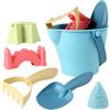 Generic Strumenti da spiaggia in silicone per giochi di sabbia per ragazze e ragazzi, pala e secchio, gioco creativo da spiaggia, piccolo