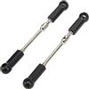 VGEBY Tirante Superiore Anteriore RC, 2 Pezzi/Set Tirante in Metallo per Servosterzo Collegamenti Leva di Collegamento per WLtoys 104001-1877 Ricambi Auto RC 1/10 Accessori per modellini di Auto