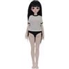 Oueneifs Mirai - Bambola BJD da 1/5 con capelli lunghi e neri, per bambini dai 15 anni in su, con caratteristiche facciali