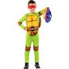 Funidelia Costume Ufficiale delle Tartarughe Ninja per Bambino e Bambina con tutina, guscio e 4 maschere, Tenuta da Ninja Infantile, Costumi di Carnevale, Halloween e Feste - Taglia 5-6 anni