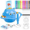 Generico Robot Disegno Per Ragazzi - ABS, Giocattolo Interattivo Educativo Arte E Pittura Con 100 Schede | Incredibile Macchina Disegnatrice Per Bambini, Asilo, Femmine, Maschi E Apprendimento Famiglia.