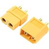 QWinOut XT60 Connectors Plugs, XT-60 Male Female Bullet Connectors with Heat Shrink for RC Battery (10 PCS)