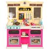 AIYAPLAY Cucina giocattolo per bambini con acqua corrente, rubinetto elettrico, luci e suoni, stoviglie, pentole, cucina delle bambole con accessori da cucina, set da gioco per bambini dai 3 ai 6 anni