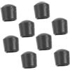 Mikinona Copertura Calcio Balilla in Pvc Nero per Stecche da 16mm, 8 Pezzi, Accessori per Calcetto Balilla da Tavolo, Protezione e Sostituzione Pezzi Usurati