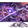 BUBELS Genshin Impact Raiden Shogun, puzzle per adulti, 1000 pezzi, 100% riciclato, per il rilassamento, 10,27 x 14,96 pollici