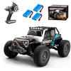 Ledovan Auto telecomandata senza spazzole per adulti, 1/16 RC, impermeabile, 2,4 GHz, All Terrain Offroad Drift Car, 4 WD RC Buggy, 3 batterie (blu)