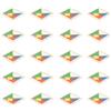 Generico Set di 20 pcs Tangram in Legno, 7 Pezzi Colorati, Puzzle Geometrico Educativo- Gadget compleanno
