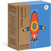 Clementoni - 16162 - Little Puzzle - Si Parte! - puzzle mezzi di trasporto, 6 puzzle bambini 2 anni - materiale 100% riciclato - Play For Future - Made in Italy