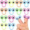 GARIOUANS 30 Pezzi Anelli per Dita Occhi Grandi Giocattoli da Dito per Marionette ad Anello Colorate per Giochi Educativi e Attività Creative a Casa, Scuola e Asilo Colore Colore Casuale