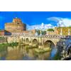 YUXU Adulto 1000(70x50cm) pezzi di puzzle, Castel Sant'Angelo sul Tevere a Roma, Italia, Puzzle, Giocattolo di Gioco di Puzzle per Giovani