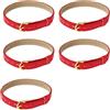 Kfwfuaee Set di 5 cinture in miniatura con chiusura in metallo resistente e vestibilità regolabile per accessori per modelli in scala da collezione cinture per bambole