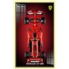 Generic Pannello espositivo da parete per Le-go-o Technic per Fer-rari SF-24 F1 Car 42207 - Cornice espositiva compatibile per modelli F1 Supercar - Regalo per i fan di L-e*g-o Technic - 80x50cm (solo