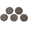 War World Gaming Fantasy Village 5 x Basette Rotonde Lastricate per Miniature (40mm) - 28mm Wargame Terrain Modello Diorama Figure Basi Piedistalli Guerra Medievale Fantasy Spedizione Tracciata