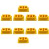 SPARKHOBBY XT90 XT90H XT90I XT90PW maschio femmina connettore protezione antipolvere in PVC copertura protettiva anti-sporco per RC Aircraft Drone fai da te (10 pezzi, maschio, giallo)
