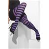 SMIFFYS Collant opachi, viola e nero, a righe Halloween