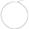 Breil, Collezione Sinuous, Collana Donna Minimal e Chic, in Acciaio Lucido, con Pratica Chiusura a Moschettone, Idee Regalo Donna e Ragazza, Lunghezza Regolabile 35-40 cm, Silver