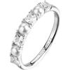 Brosway Anello Donna Argento con Perle e Cristalli FIW178D
