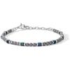 COMETE GIOIELLI Bracciale da Uomo di Comete della Collezione Mineral. Bracciale in Acciaio ed Ematite con Pvd Blu e rosè. La referenza è: UBR 1225.