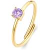 S'Agapõ Anello Donna, Anello Regolabile in Acciaio e Zirconi | Collezione Dazzly - SDZ40