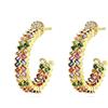 Beydodo Orecchini Pendenti con Strass; Orecchini Placcati Oro Donna - Beydodo Gioielli Donna con Baguette Zirconi