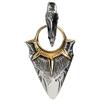 ForFox Ciondolo Punta di Freccia in Argento Sterling 925 con Testa d'aquila per Uomo Donna