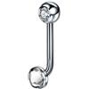 COCOCO 1 PZ Verticale Cappuccio Piercing Fiore Labbro Anelli Opale Sexy Vagina Genitale Piercing VCH Piercing Sopracciglio Gioielli