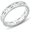 Anellissimo Anello fedina greca uomo donna argento 925-10
