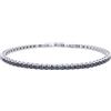 amorili Bracciale Tennis in Acciaio inox Uomo Donna Regolabile - Effetto Diamante, Ultra Resistente, Alternativa Superiore al 925 (nero mm 3)