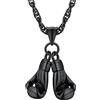 PROSTEEL Collana 3D Guantoni da Boxe Ciondolo a Pugno Collana Uomo Personalizzato Catena Regolabile Stile HipHop Punk Acciaio Inox Placcato Oro 18K Elevata Lucidatura