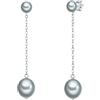 Valero Pearls Orecchini pendenti di perle da Donna in Argento Sterling 925/-