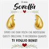 Bramart Orecchini Goccia Donna Sorella con finitura in Oro giallo 18k Regalo sorelle Idea per lei Compleanno, Natale - Cofanetto con DEDICA incluso. (Orecchini Goccia Oro - Sorella)