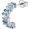 Brosway Orecchino Singolo Donna, Orecchino a Cerchio in Argento e Cloud Light Blue | Collezione FANCY - FCL10