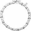 Dodo Mariani Bracciale Dodo Donna Originale Ovo e Traingoli Argento 925 Prisma, 18 cm, Gioiello Artigianale Made in Italy, Rifinito a Mano, Base per Charms, originale ideale come regalo