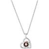 Jeweidea Collana con Proiezione a Forma di Cuore con Foto Personalizzata con Ciondolo in Argento, per Le Sue Donne Fidanzata Madre Gioielli Regali di Anniversario