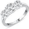 Anellissimo Anello trilogy donna anniversario argento 925 con zirconi - 12