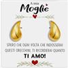 Bramart Orecchini Goccia Donna Moglie con finitura in Oro giallo 18k Regalo mogli Idea per lei Compleanno Natale - Cofanetto con DEDICA incluso (Orecchini Goccia Oro - Moglie)