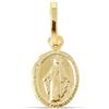 Inmaculada Romero IR Medaglia della Vergine Miracolosa Argento sterling 925 placcato oro 10 mm. doppia faccia