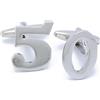 EdelManchet Gemelli - Numero 50 Fifty - Asimmetrico - 19mm x 15mm - Numero Gemelli