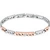 Maserati Bracciale in Acciaio da Uomo, Ip Oro Rosa, Collezione Iconic - JM124AVD37